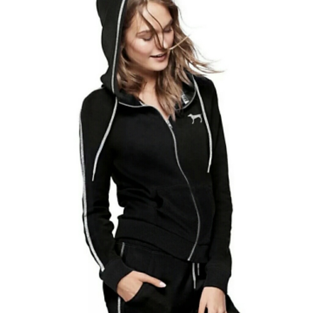 Vs pink bling zip up - Picture 2 of 4